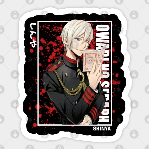 Shinya Hīragi - Owari no Seraph Sticker by Otaku Emporium